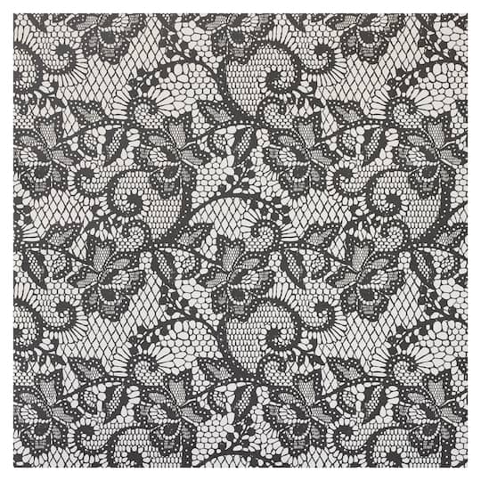 Black Lace Cardstock by Recollections&#x2122;, 12&#x22; x 12&#x22;